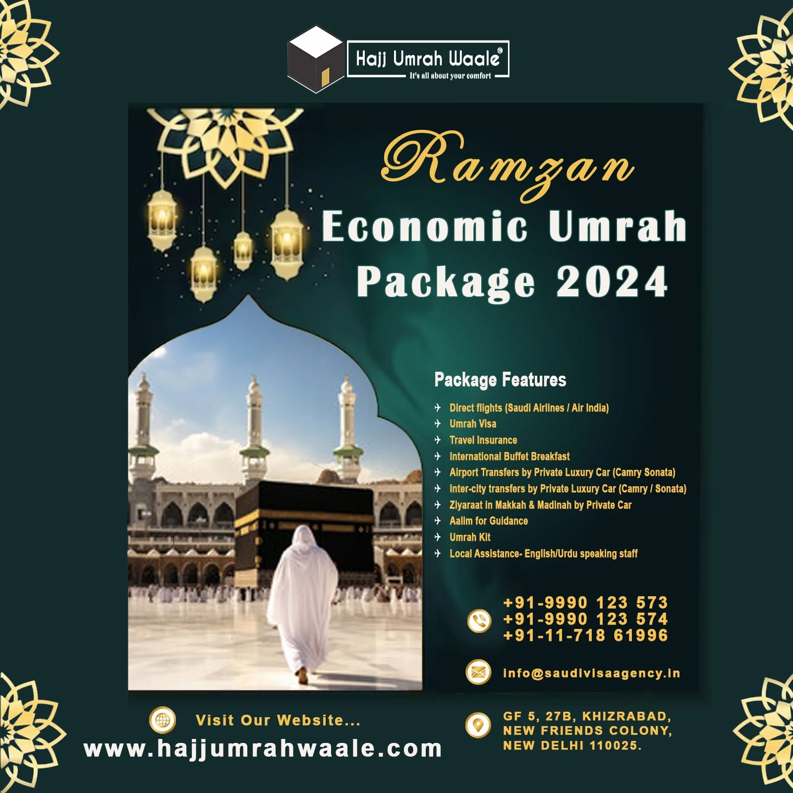 HajjUmrahWale Hajj Visa 2025 & Best Hajj Package 2025 from Delhi