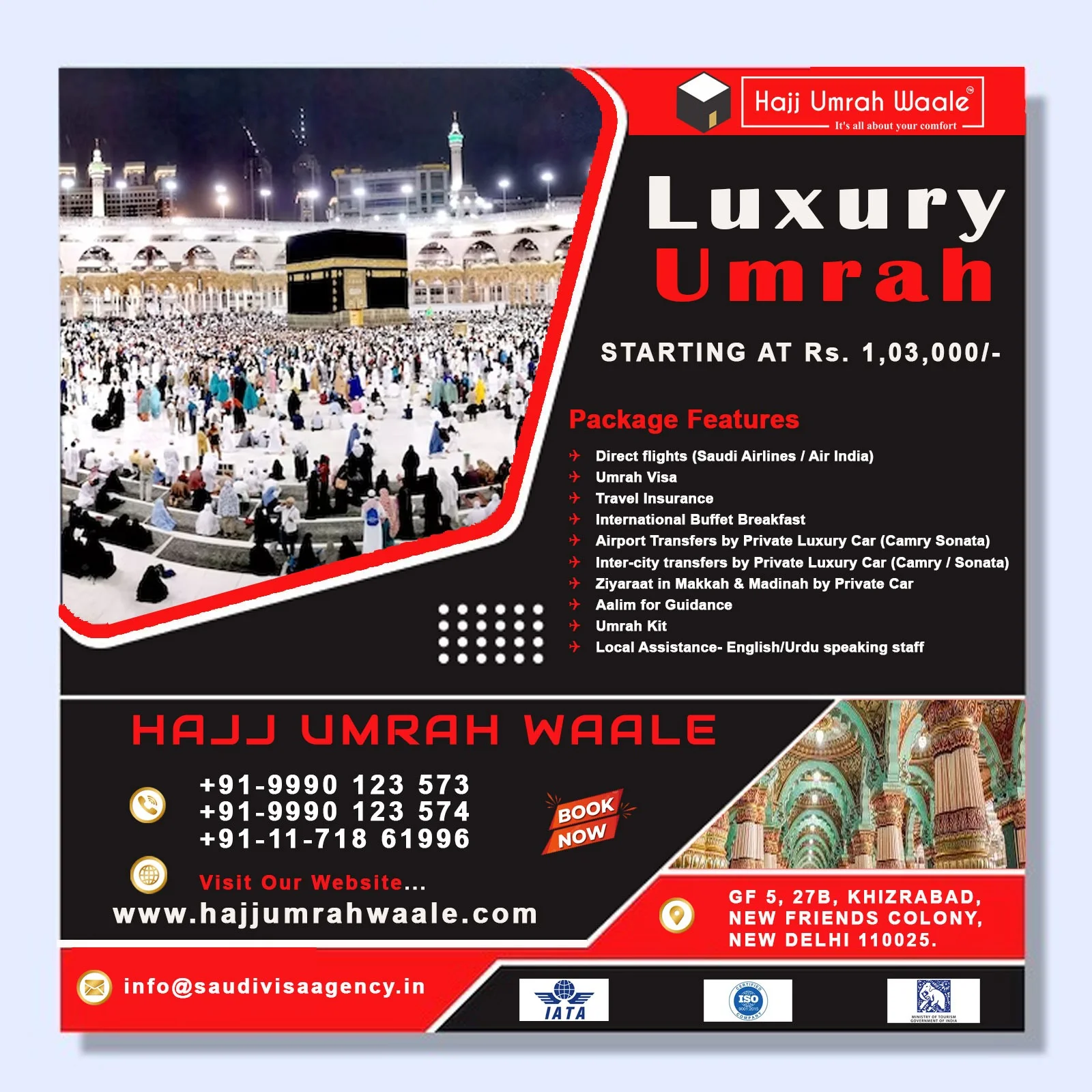 Online Umrah Visa Booking Luxury Umrah Packages Delhi 2024